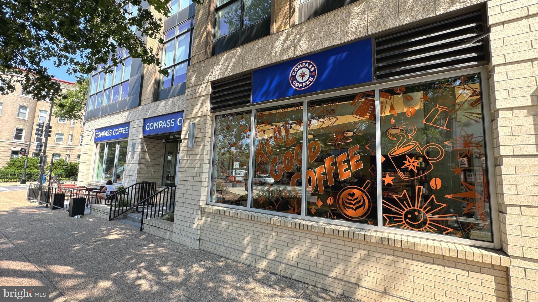 1736 Columbia Road Northwest, Unit 102 Washington, DC 20009 - Photo 36 of 37 a view of a street with sitting area