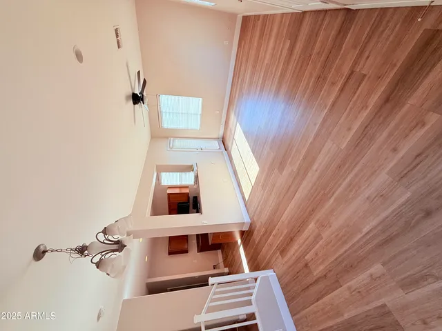 a view of a livingroom with an entryway