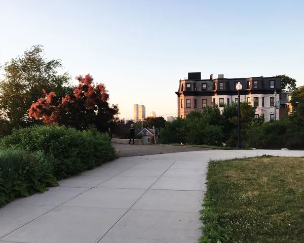 a view of terrace with a garden