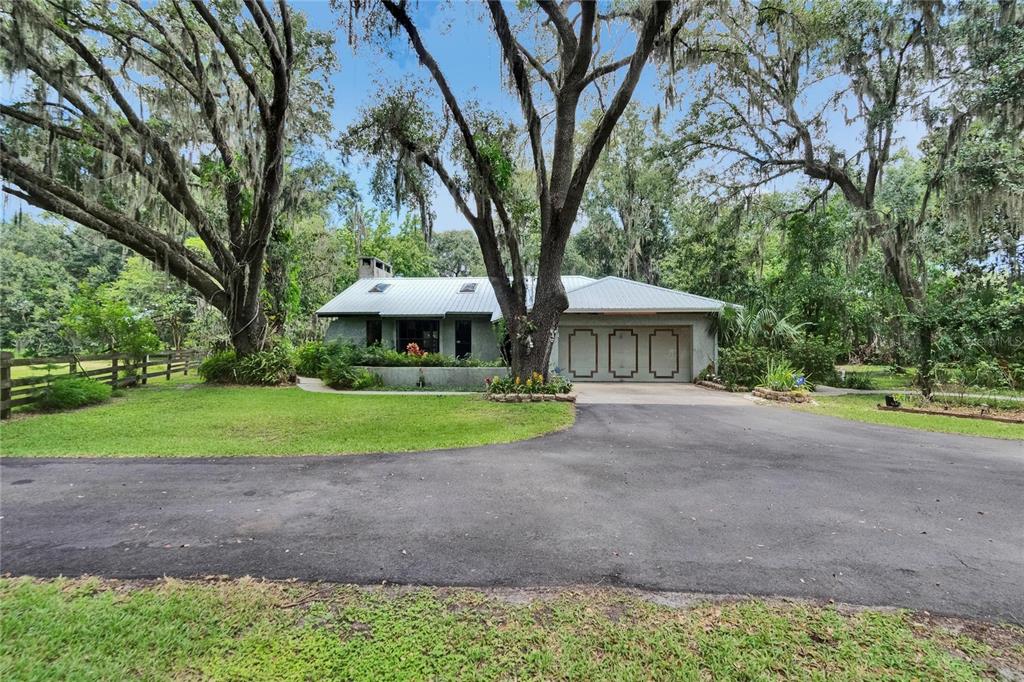 3102 East Trapnell Road Plant City, FL 33566 - Photo 10 of 100 a view of a house with a yard and large trees