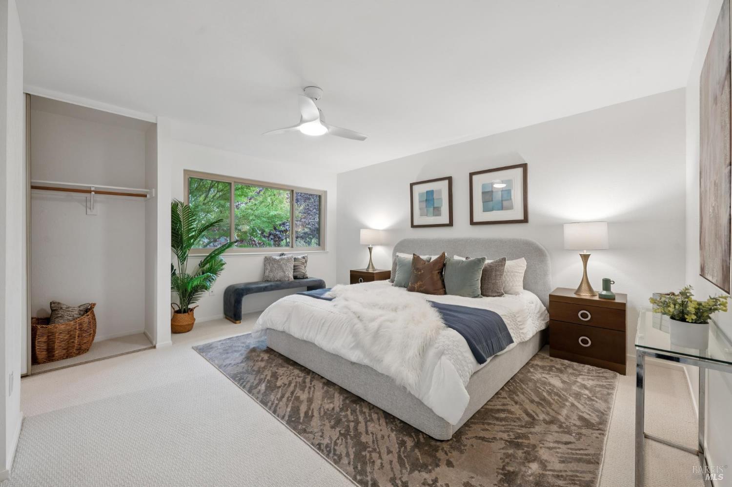 211 Danielle Way San Rafael, CA 94903 - Photo 12 of 33 a bedroom with a large bed and a window