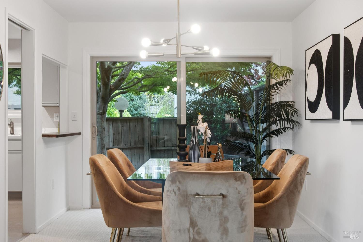 211 Danielle Way San Rafael, CA 94903 - Photo 6 of 33 a dining room with furniture and a floor to ceiling window