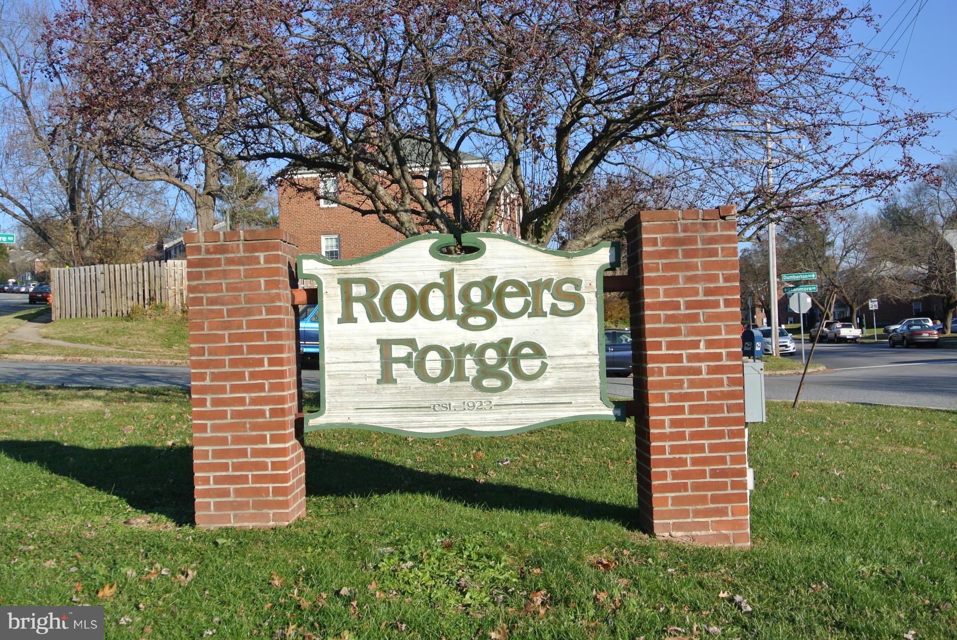 148 Hopkins Road Baltimore, MD 21212 - Photo 29 of 36 Community sign...welcome to Rodgers Forge