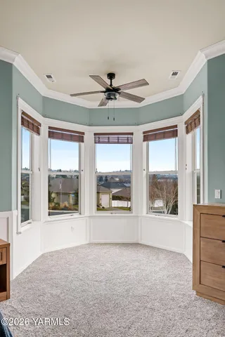 a swimming pool with outdoor seating