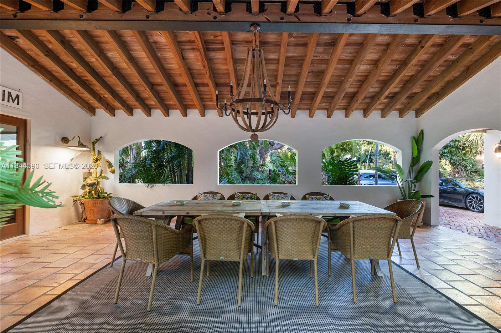 320 West 26th Street Miami Beach, FL 33140 - Photo 7 of 33 a view of an outside dining space with furniture