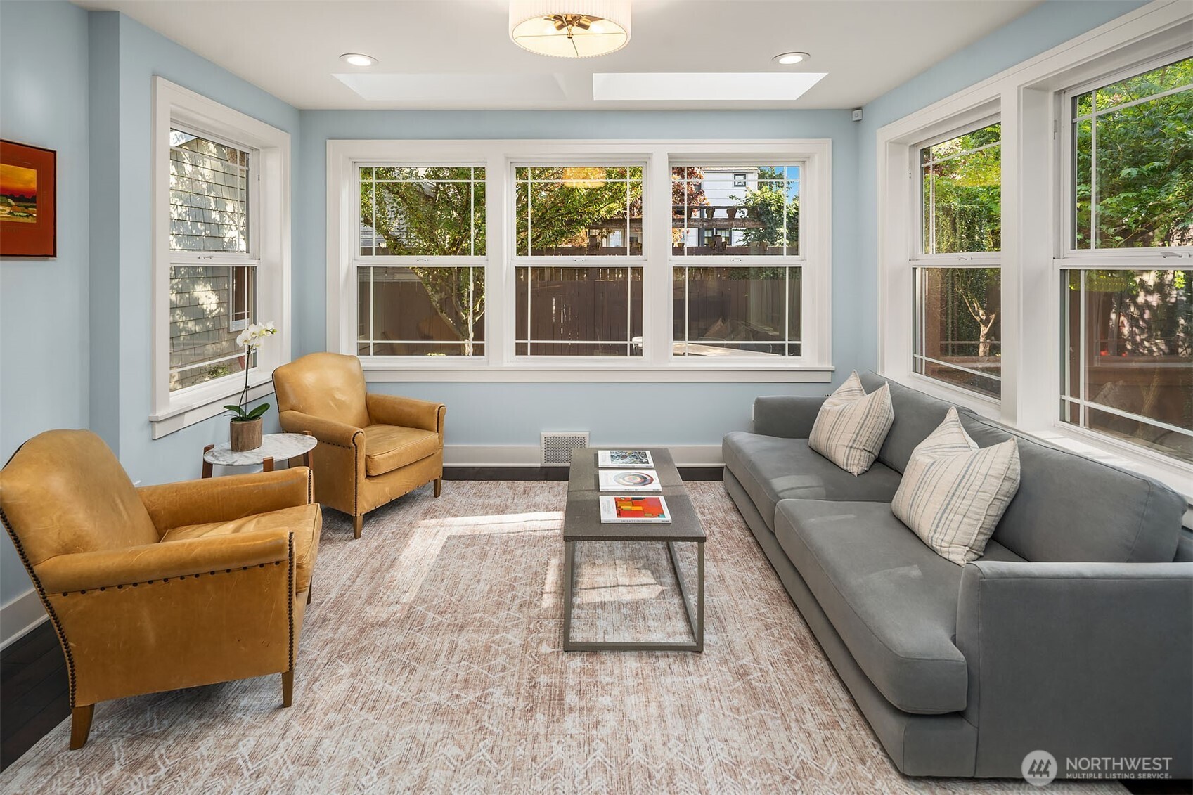 6838 30th Avenue Northeast Seattle, WA 98115 - Photo 13 of 34 a living room with furniture and a large window