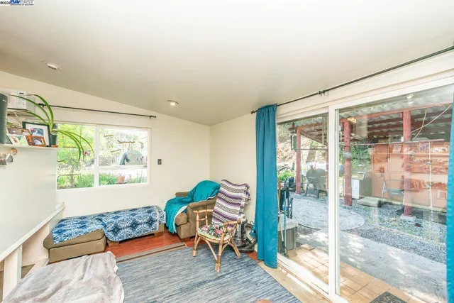 a very nice looking room with a large window