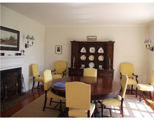 Jamestown Village Jamestown, RI 02835 - Photo 12 of 17 Dining Room. The formal dining room overlooks the patio, and has waterviews across to Newport.