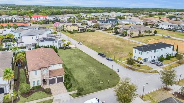 a view of a city with an ocean view