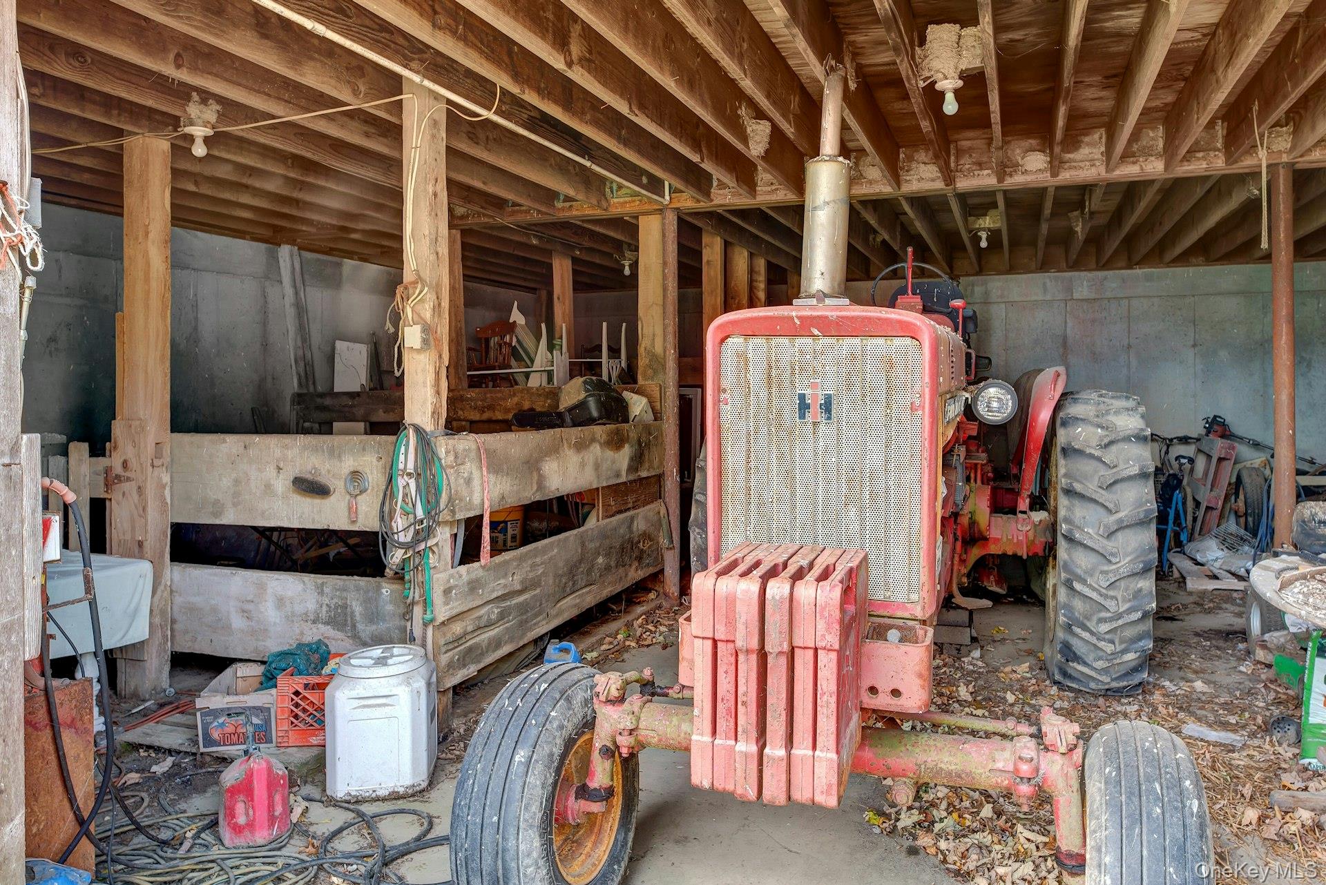 1760 Albertson Lane Greenport, NY 11944 - Photo 28 of 40 Inside Lower Level of Barn with Horse Stalls