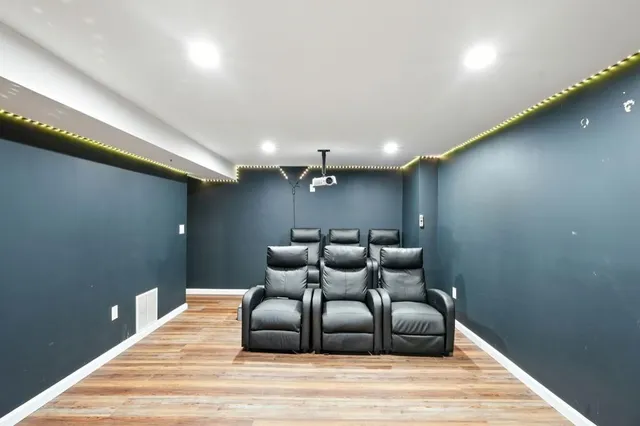 a room with furniture