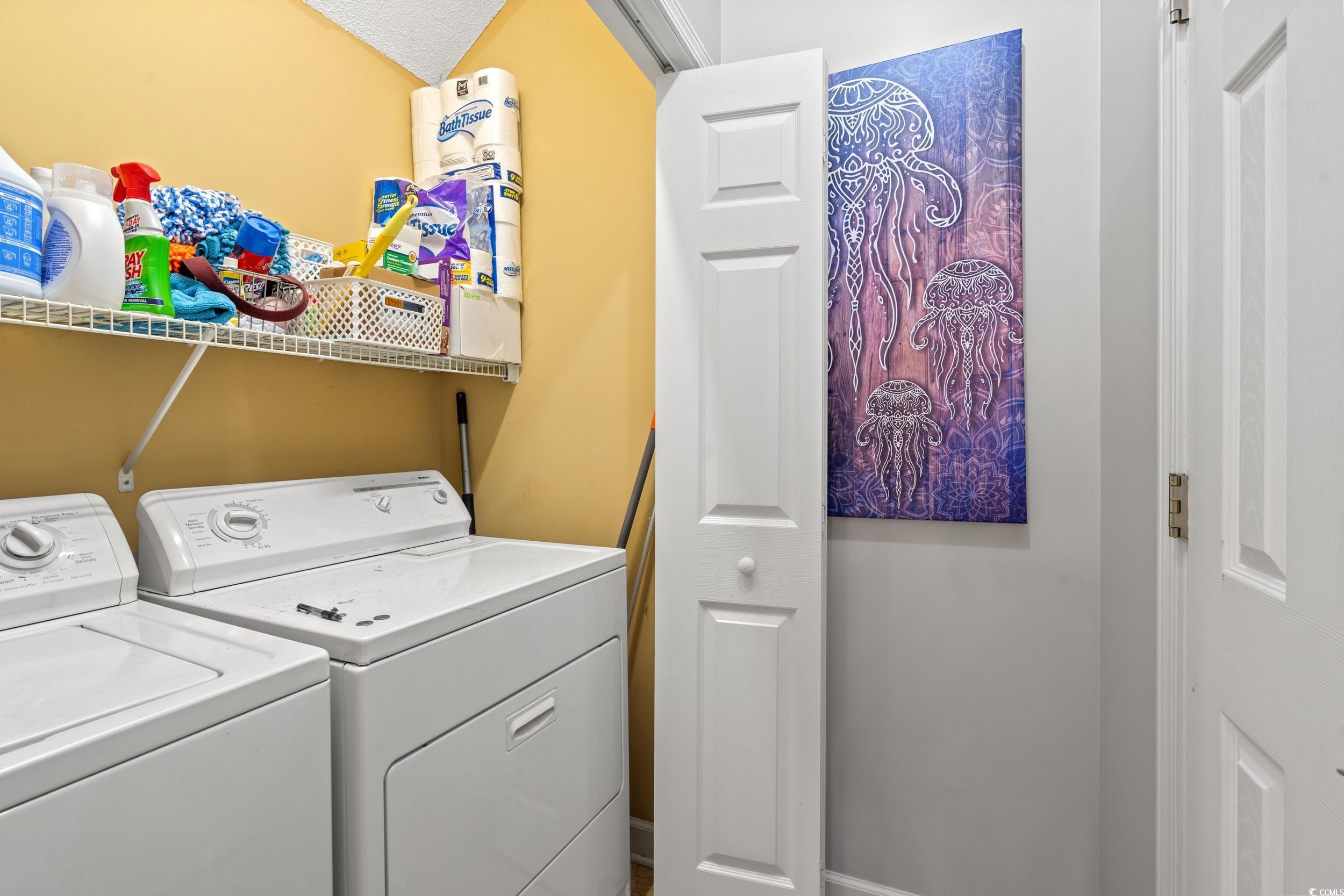 509 Shellbank Drive, Unit B Longs, SC 29568 - Photo 30 of 33 Washroom featuring washing machine and dryer