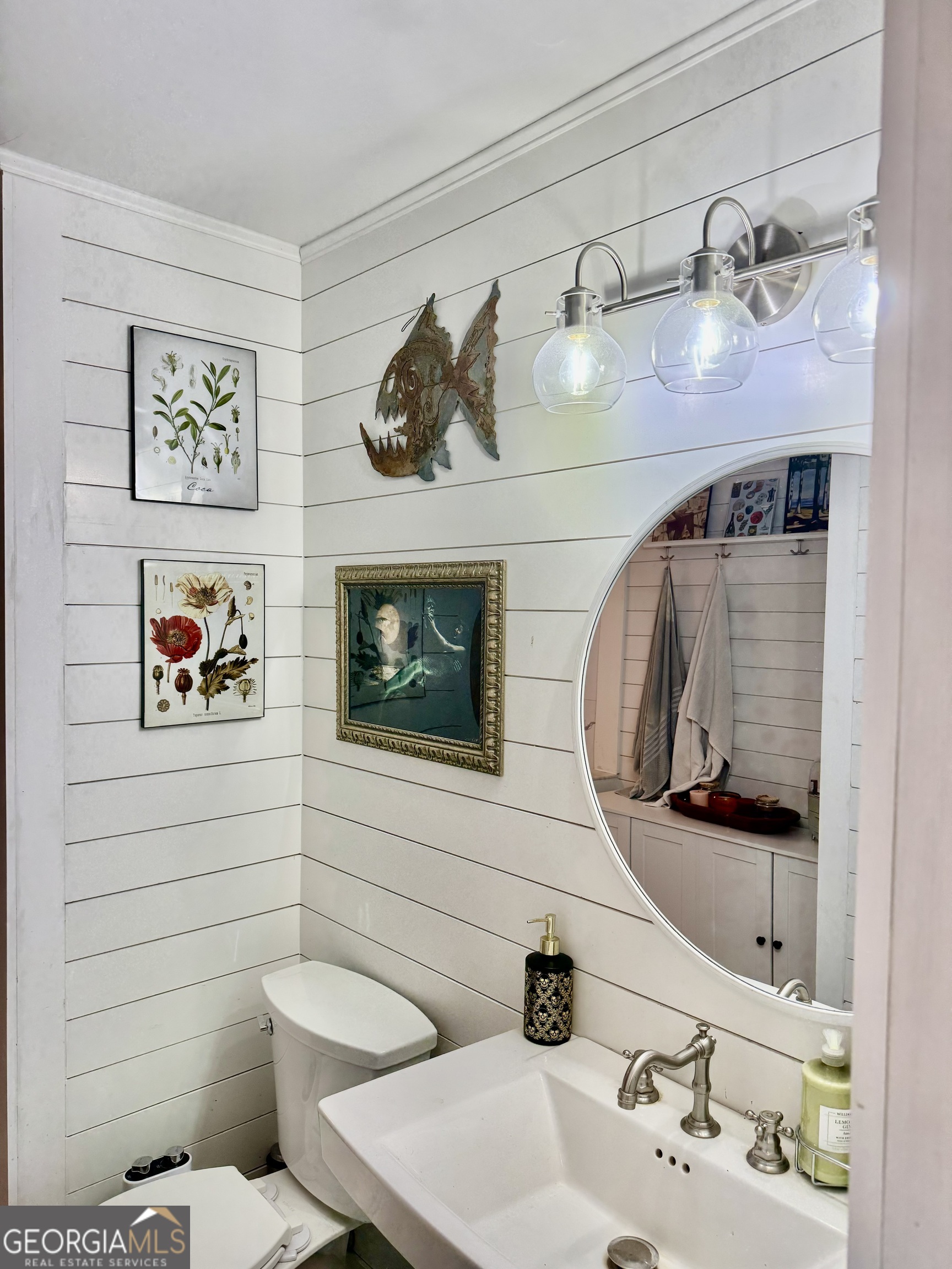 2648 Buck Head Road Baxley, GA 31513 - Photo 11 of 20 a bathroom with a sink mirror and toilet