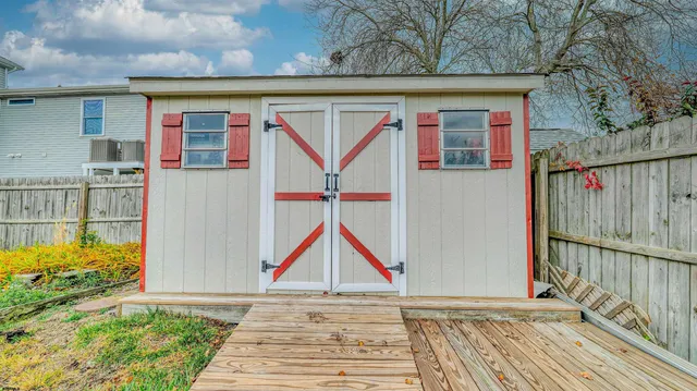 a view of front door of house