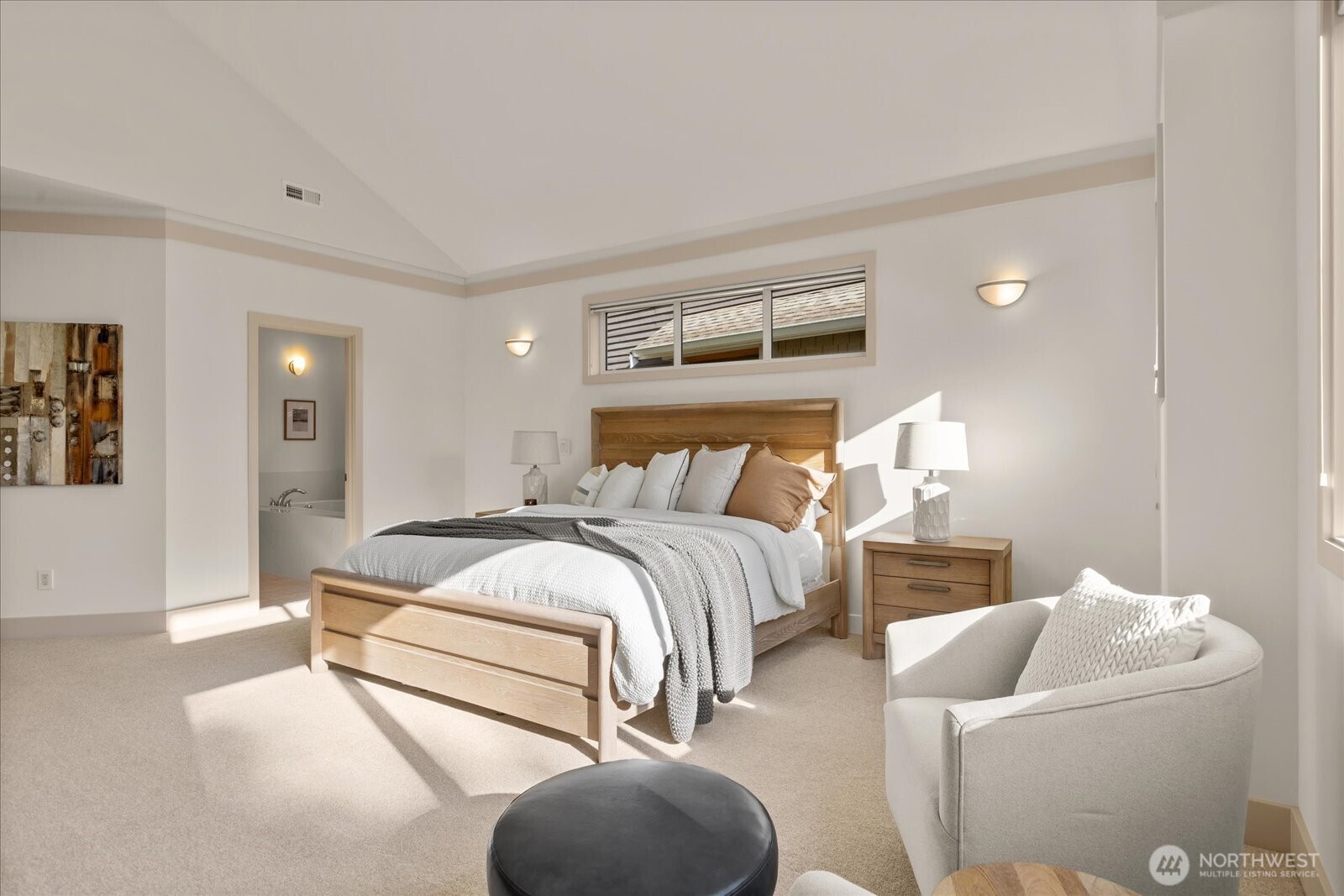 2290 140th Way Southeast Bellevue, WA 98007 - Photo 25 of 39 a bedroom with bed and a couch
