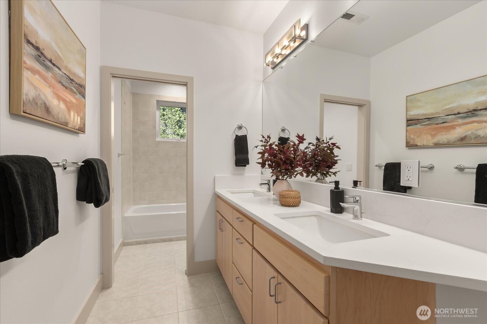 2290 140th Way Southeast Bellevue, WA 98007 - Photo 30 of 39 a bathroom with a sink and a mirror