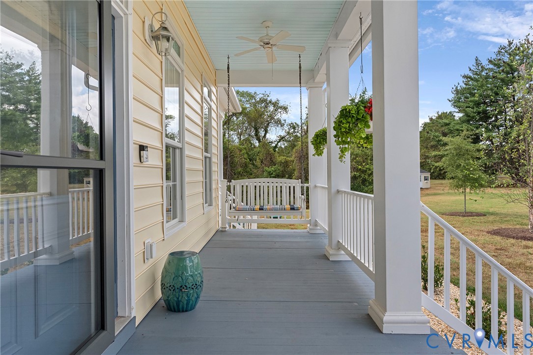 935 Ring Farm Road White Stone, VA 22578 - Photo 15 of 52 Porch with a ceiling fan