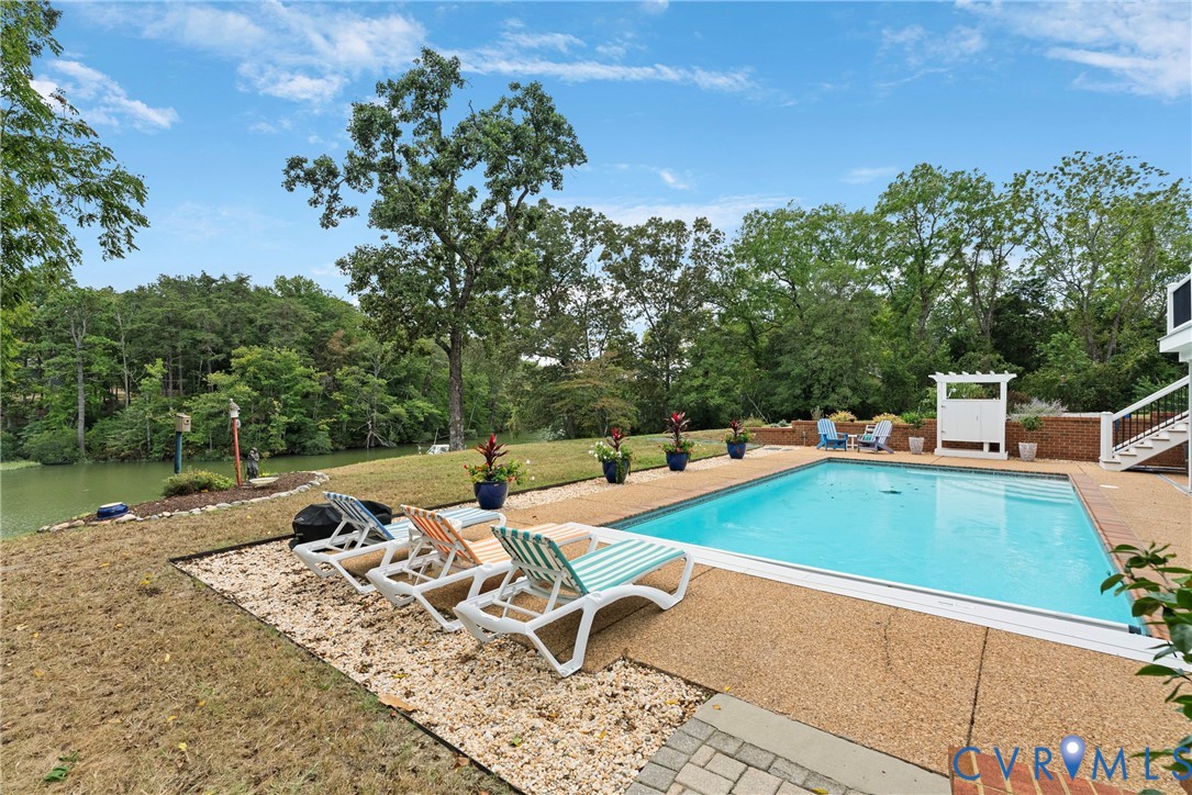 935 Ring Farm Road White Stone, VA 22578 - Photo 6 of 52 Outdoor pool featuring a patio area, a yard, and v