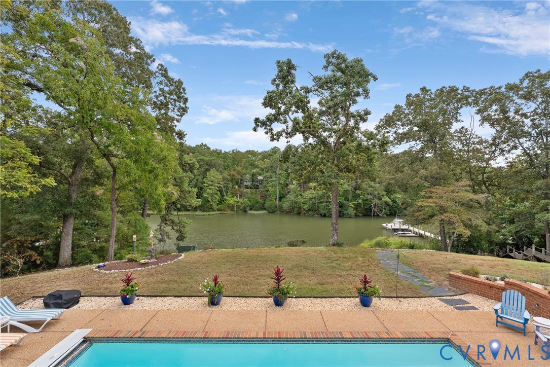 935 Ring Farm Road White Stone, VA 22578 - Photo 9 of 52 Swimming pool with a yard, a patio, and a water vi