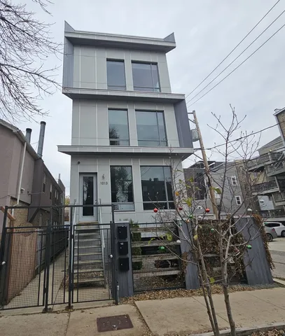 a view of a building with many windows