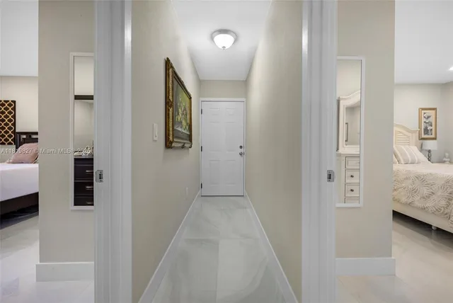 a room with a table and workspace