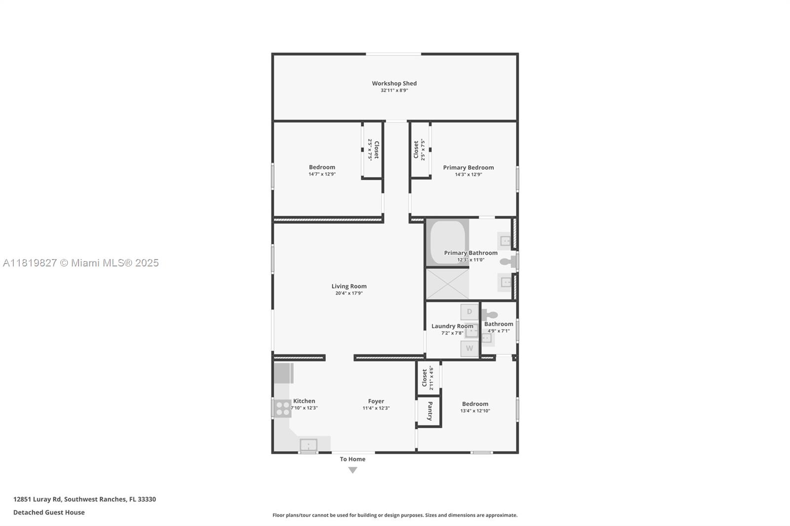 12851 Luray Road Southwest Ranches, FL 33330 - Photo 56 of 58 a black and white photo of a room