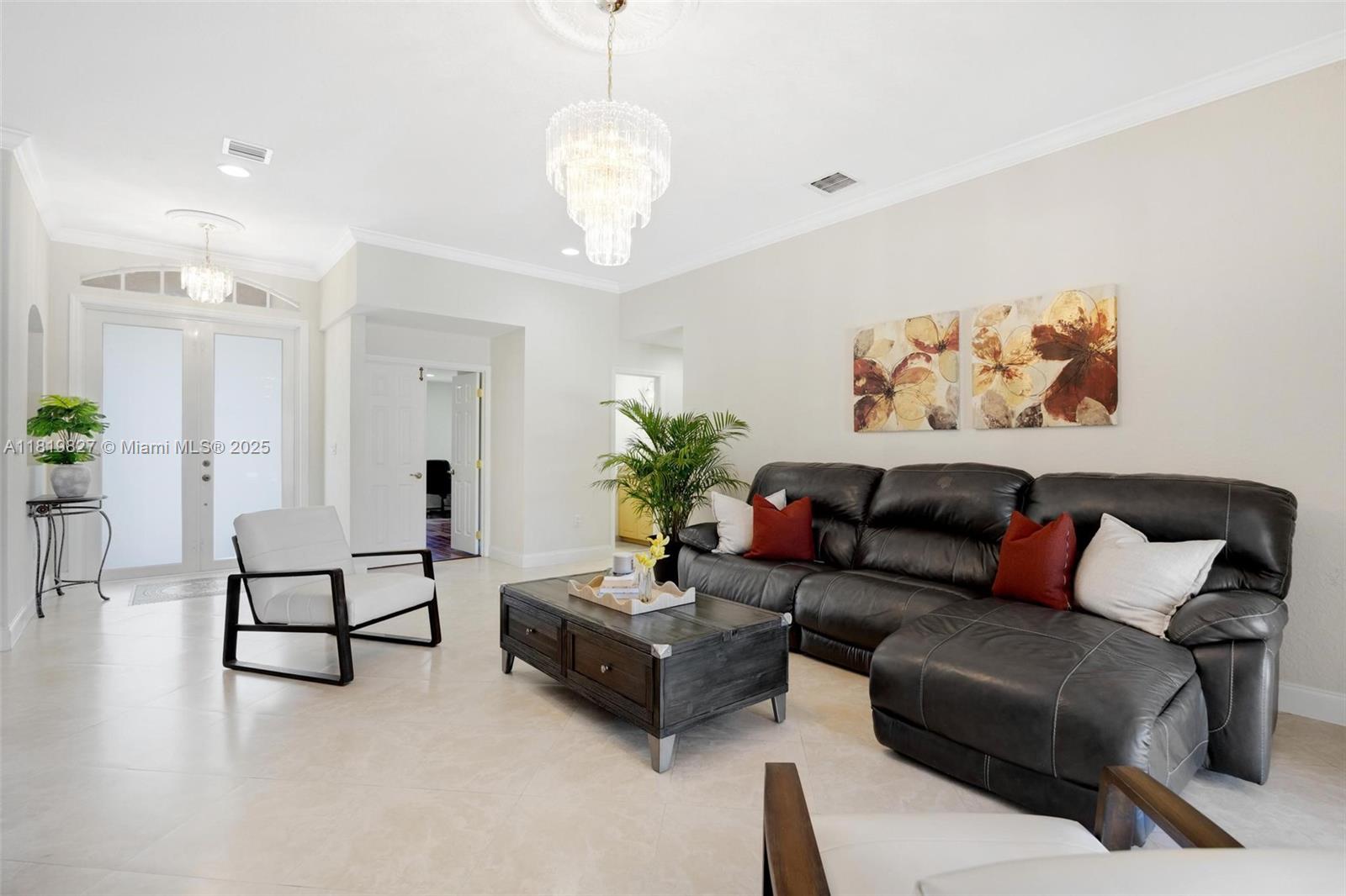 12851 Luray Road Southwest Ranches, FL 33330 - Photo 10 of 58 a living room with furniture and wooden floor