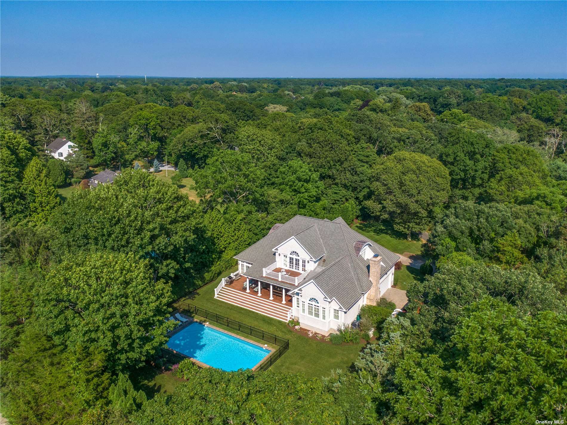 a view of a table and chairs in patio