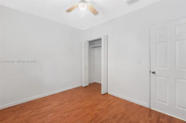 a view of an empty room