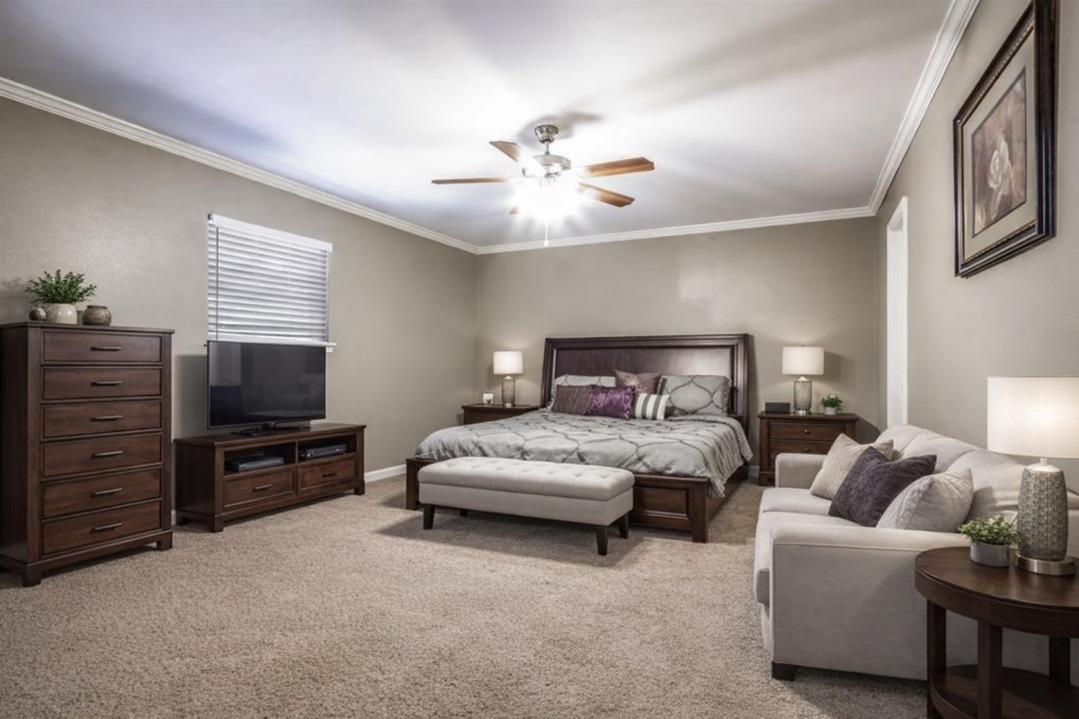 584 Elm Street Prairie View, TX 77484 - Photo 8 of 13 a bedroom with a bed and furniture
