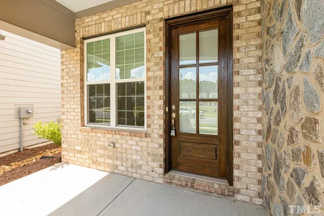 a view of front door of house