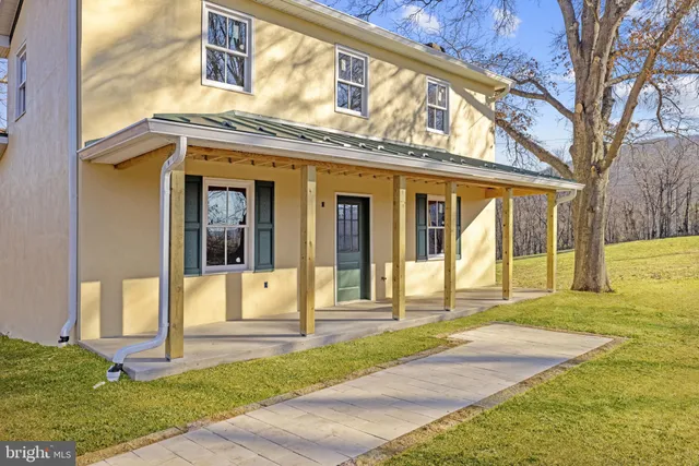 a front view of a house