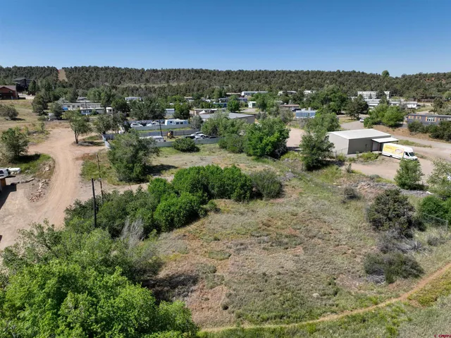 a view of a lake with houses