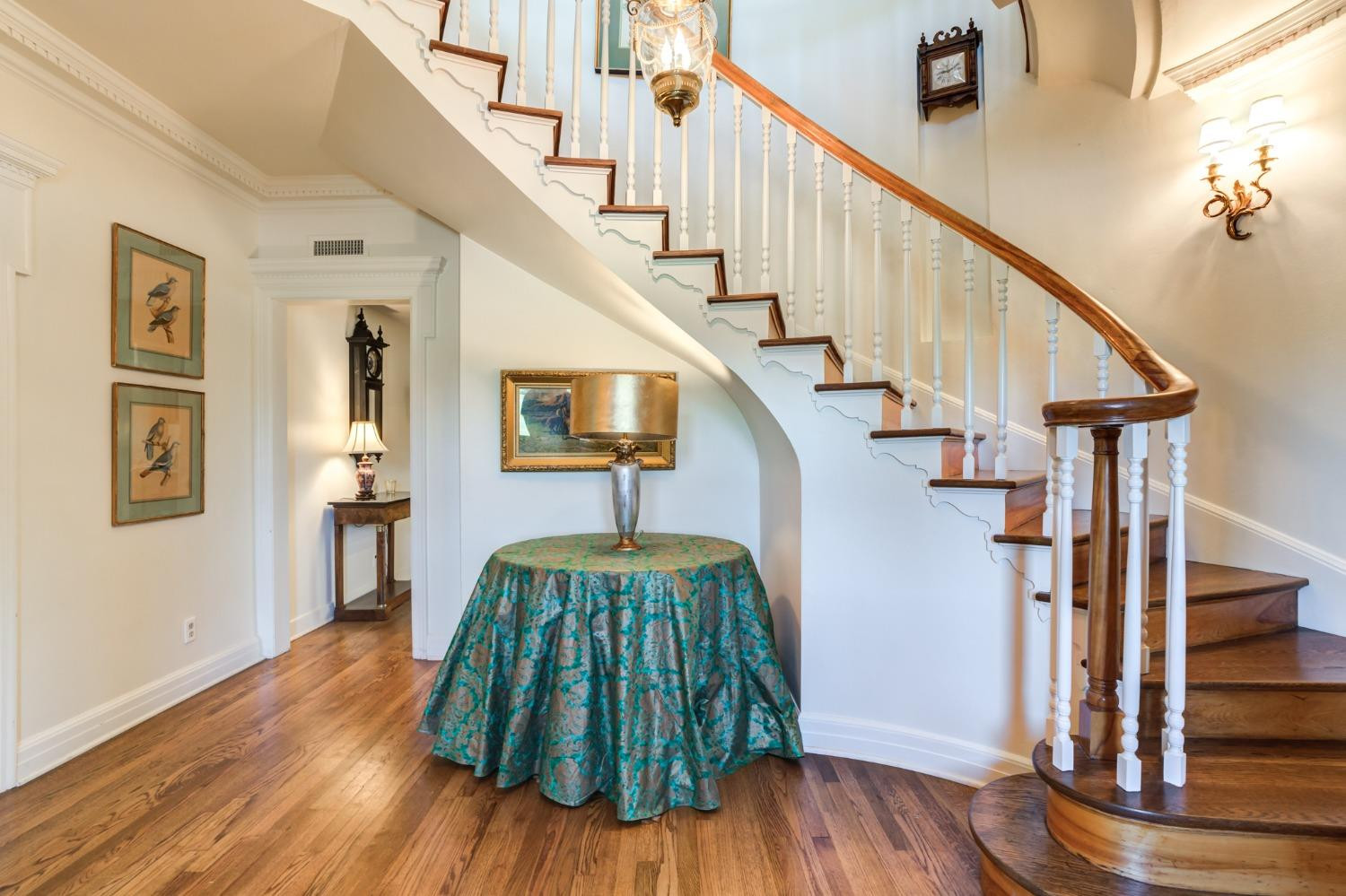4909 19th Street Lubbock, TX 79407 - Photo 7 of 50 a living room with wooden floor and stairs
