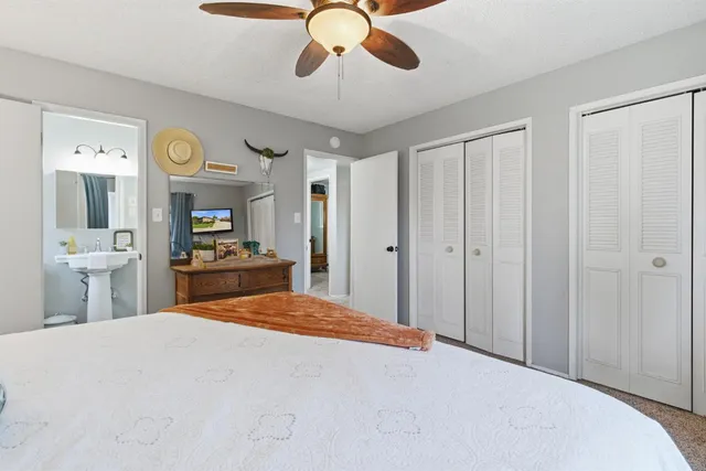 a garden view with a seating space