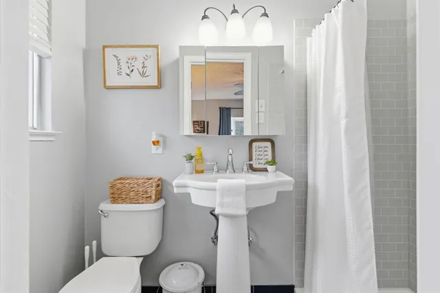 a house view with a garden space