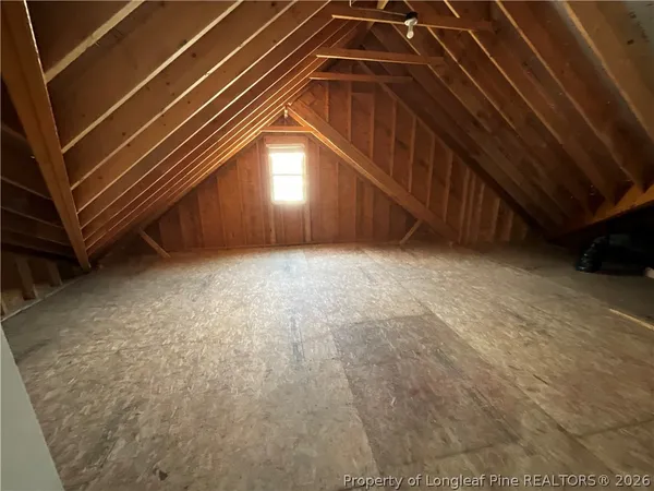 a view of a garage
