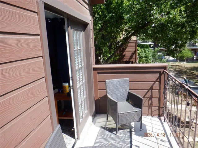 a view of balcony and patio