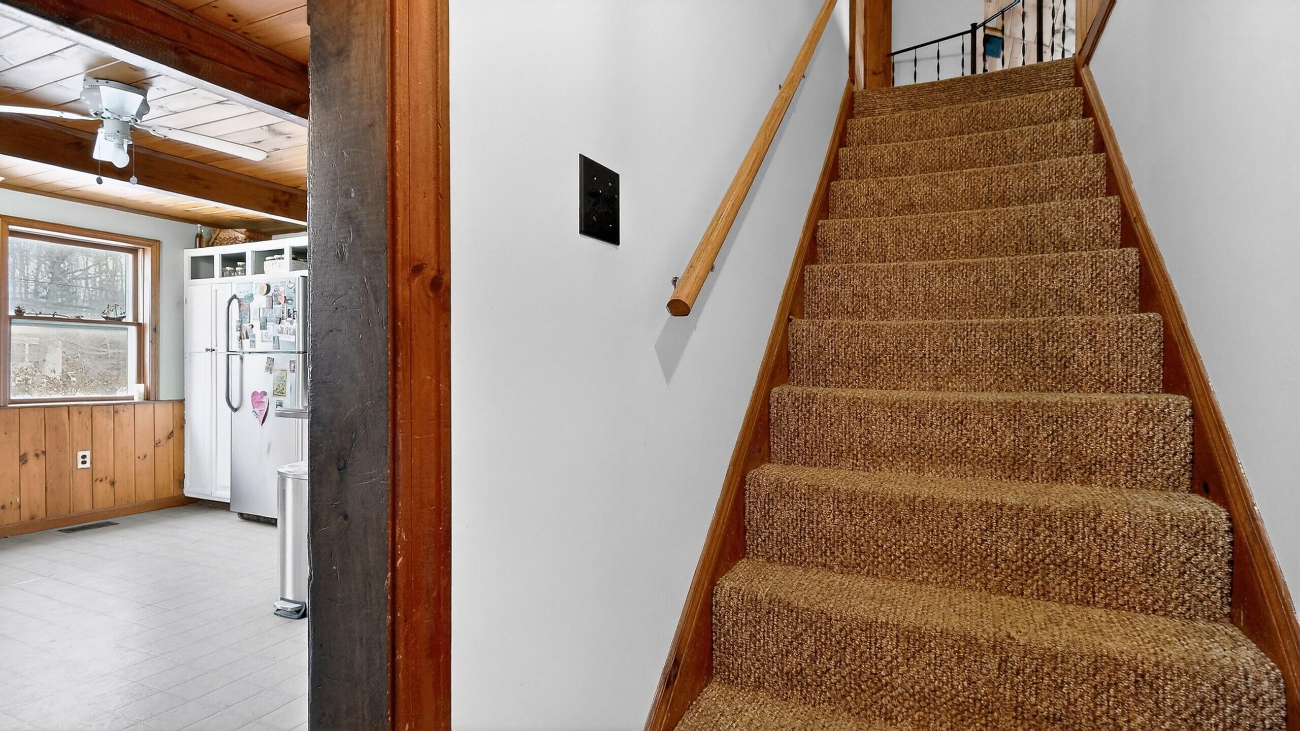 69 Old Orchard Road Buxton, ME 04093 - Photo 16 of 54 Stairs, off kitchen entry