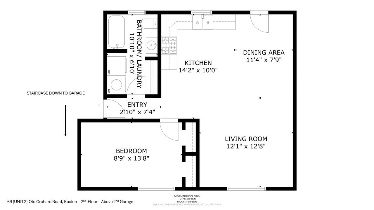 69 Old Orchard Road Buxton, ME 04093 - Photo 52 of 54 Floor Plan, Unit 2, # 69