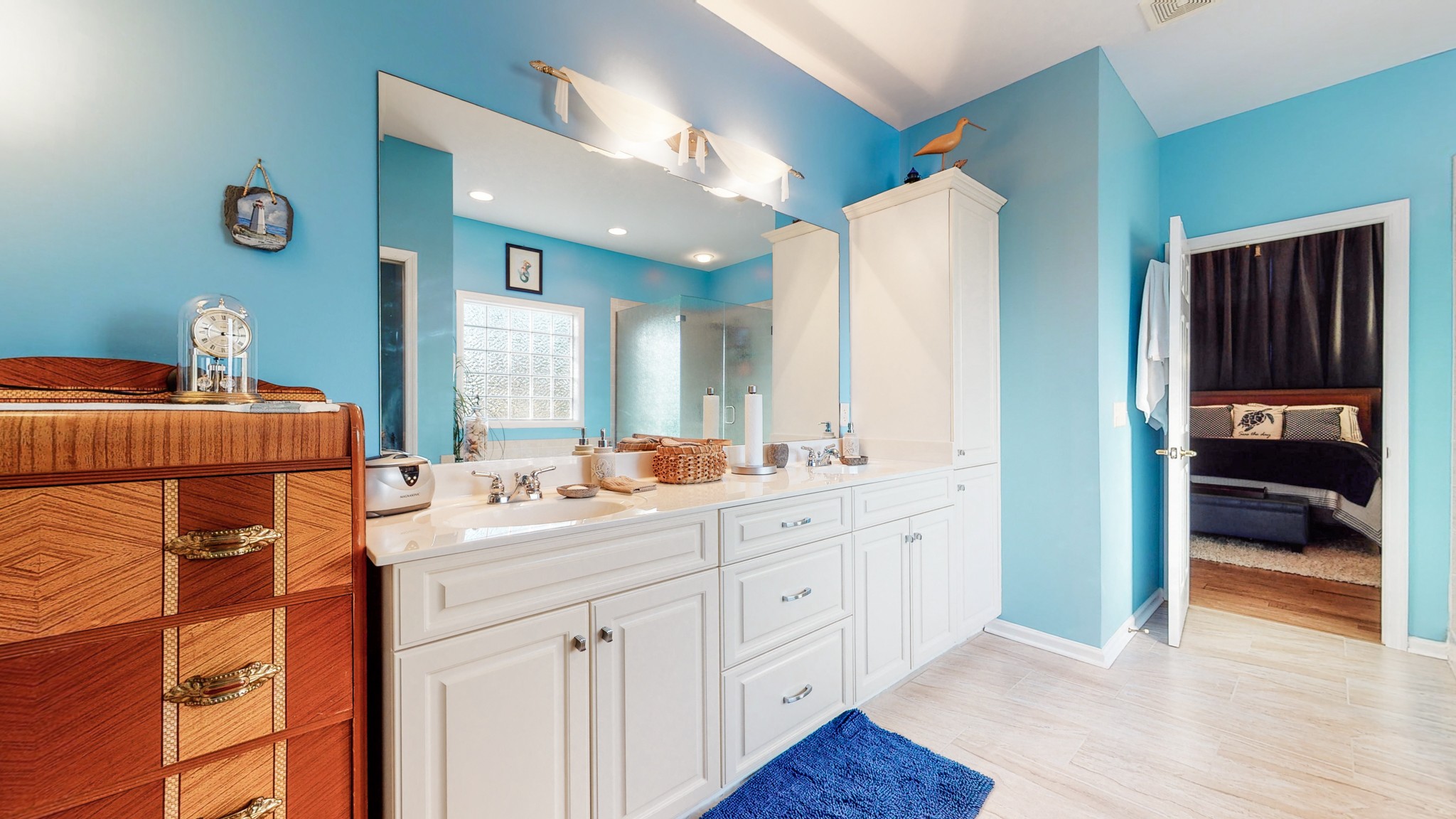 2332 Armstrong Valley Road Murfreesboro, TN 37128 - Photo 20 of 46 a bathroom with a double vanity sink and a mirror