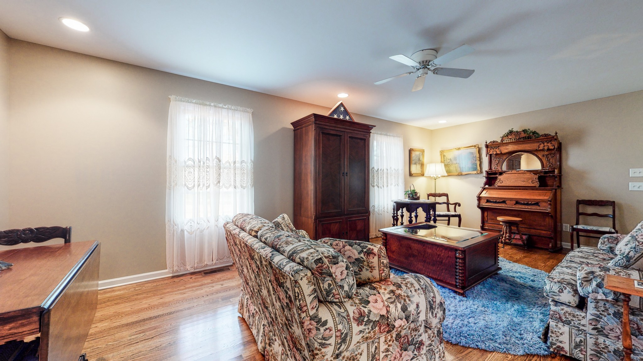 2332 Armstrong Valley Road Murfreesboro, TN 37128 - Photo 33 of 46 a living room with furniture a ceiling fan and a window