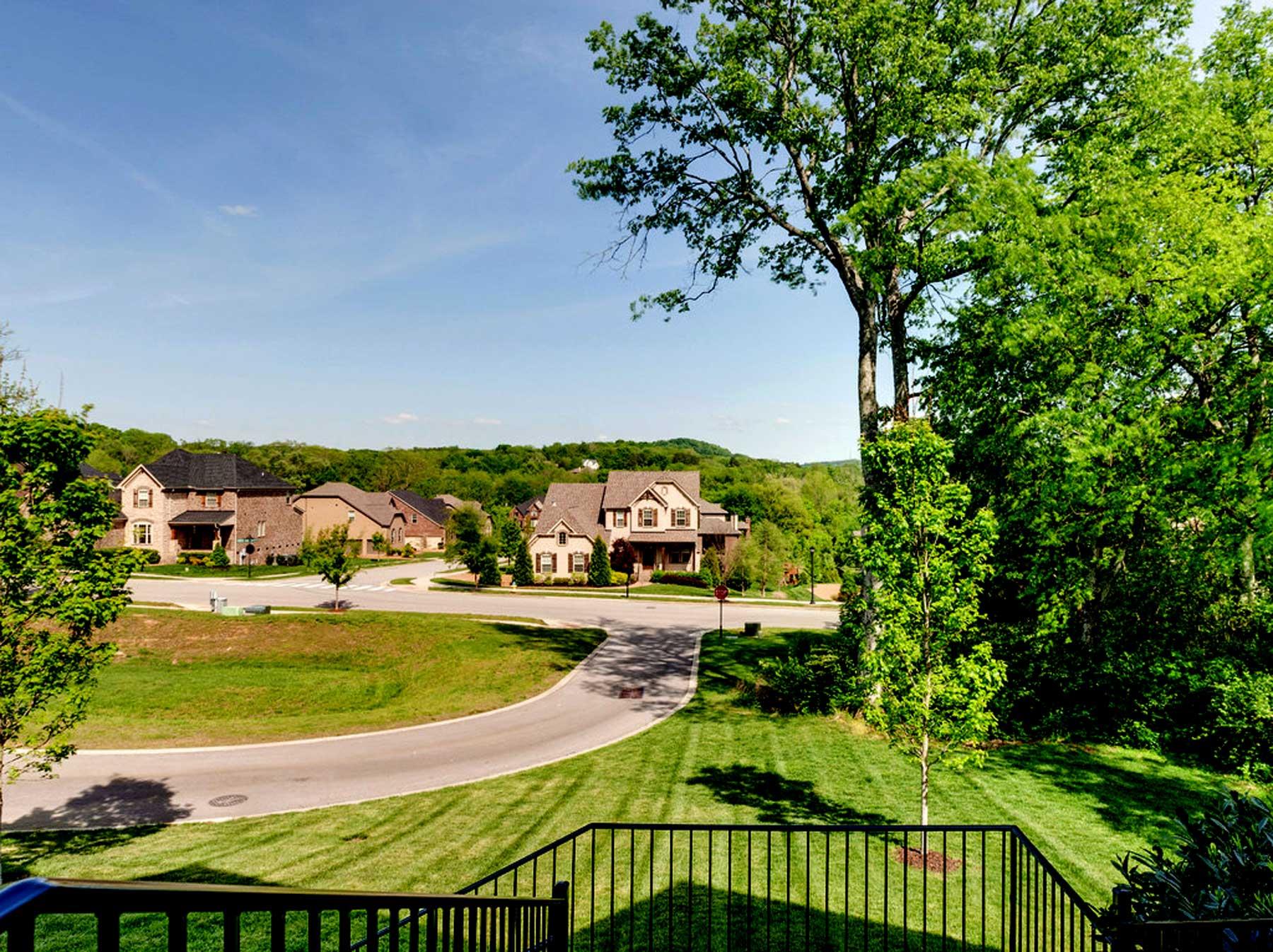3421 Herbert Drive Franklin, TN 37067 - Photo 4 of 30 an aerial view of a house having swimming pool patio and lake view