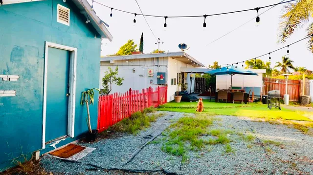 a view of small yard