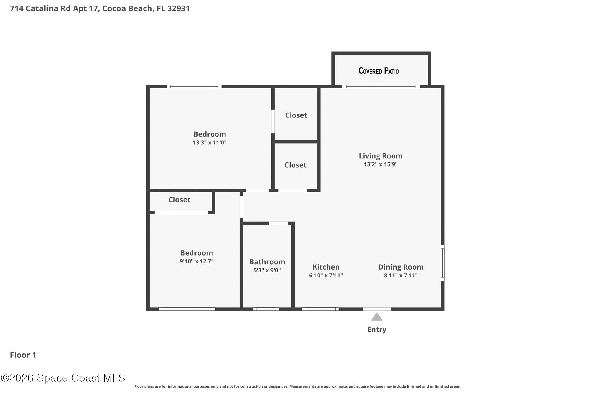 714 Catalina Road, Unit 17 Cocoa Beach, FL 32931 - Photo 39 of 40 20260603 714 Catalina Rd Apt 17 Cocoa Be