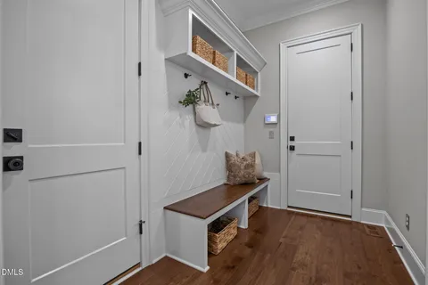 a view of a two chairs in the deck