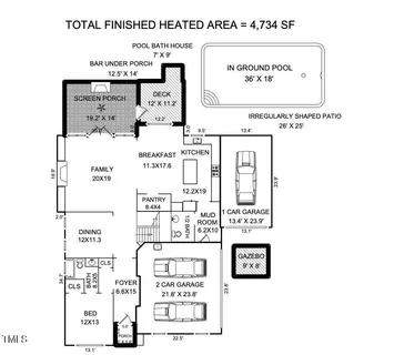 $1,575,000 | 3138 Curling Creek Drive, Apex, NC 27502
