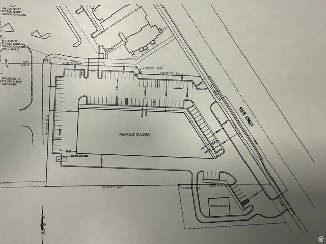 1780 South State Street Provo, UT 84606 - Photo 2 of 3 Site Plan. Illustrating the proposed building footprint and associated parking areas on the property