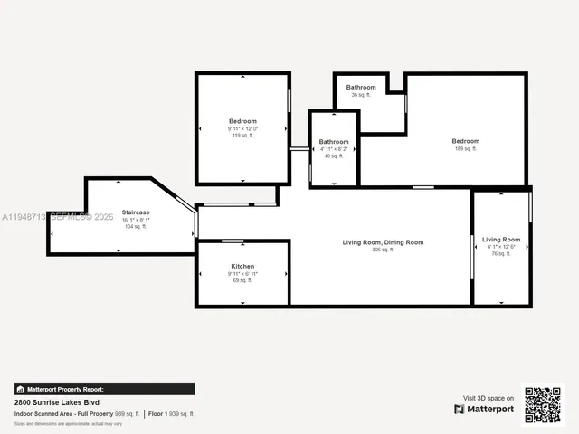 a bed room with a bed and a painting on the wall