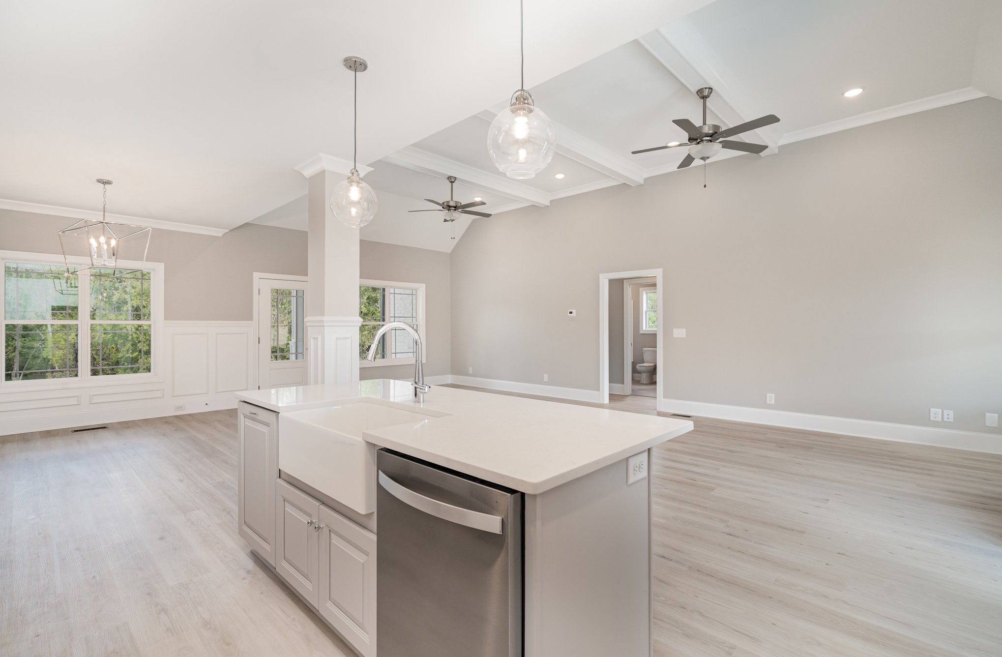 1815 Sulphur College Road Hartsville, TN 37074 - Photo 15 of 36 a view of a kitchen island a sink and wooden floor